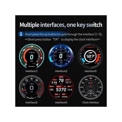 Palubní DISPLEJ 2,2" LCD na palubní desku