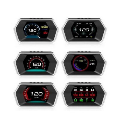 Palubní DISPLEJ LCD, OBDII, GPS s přísavkou