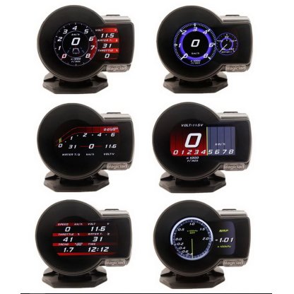 Palubní DISPLEJ SPORT LCD, OBDII, FULL + GPS