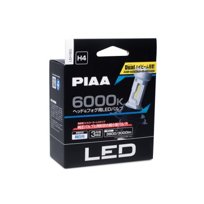 PIAA Gen4 LED náhrady autožárovek H4 s teplotou světla 6000K