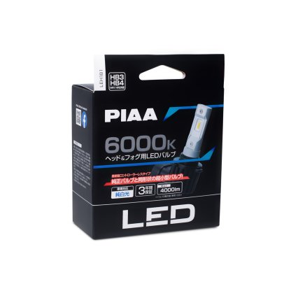 PIAA Gen4 LED náhrady autožárovek HB3/HB4/HIR1/HIR2 s teplotou světla 6000K