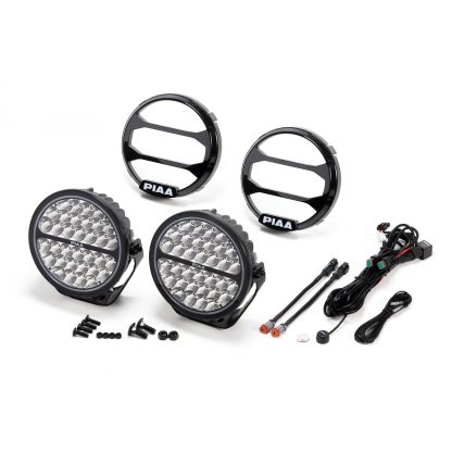 PIAA LPX590 přídavné dálkové kulaté LED světlomety o průměru 234 mm / 9" s funkcí denního svícení, homologace ECE / R10 / RoHS