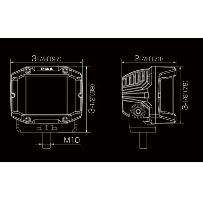 PIAA Quad Edge světelné LED kostky DKQE30 ION YELLOW se žlutým světlem