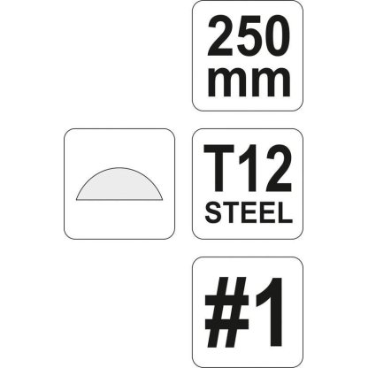 Pilník zámečnický půlkulatý hrubý 250 mm
