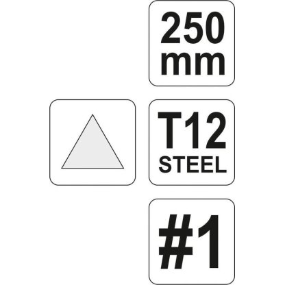 Pilník zámečnický trojhranný hrubý 250 mm