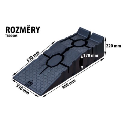 Plastové nájezdové rampy 2,5 t - TRD2005