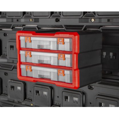 Plastový organizér, 3 boxy - MW7013