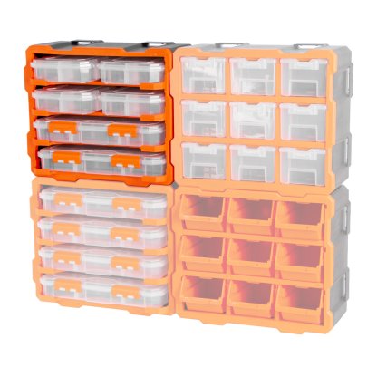 Plastový organizér, 6 uzavíratelných boxů - TC320672
