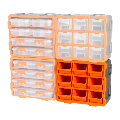 Plastový organizér, 9 zásobníků - TC320676