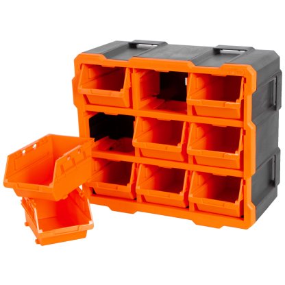 Plastový organizér, 9 zásobníků - TC320676