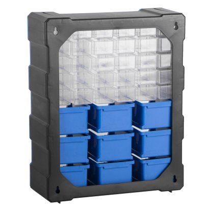 Plastový organizér / box na šroubky, 39 rozdělovníků - MW1501