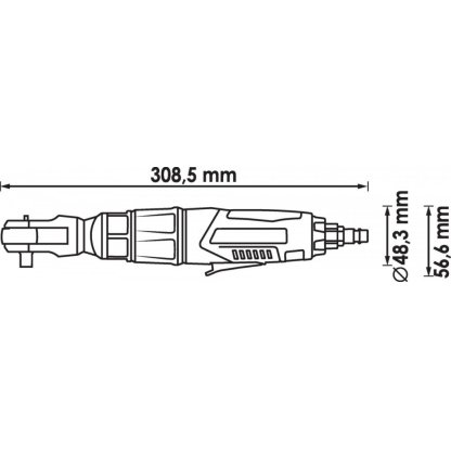 Pneumatická ráčna 1/2" VIGOR - V5675