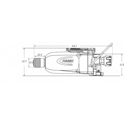 Pneumatický bitový rázový šroubovák 1/4", 9010TB Hazet - HA203604