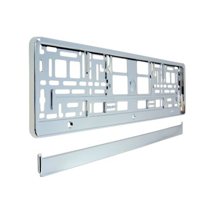 Podložka pod SPZ metallic s odnímatelným panelem stříbrná, 91560