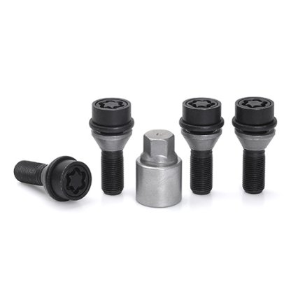Pojistné šrouby M14x1,25x31 SICUSTAR BVN731VK černé pohyblivý kužel, klíč 17