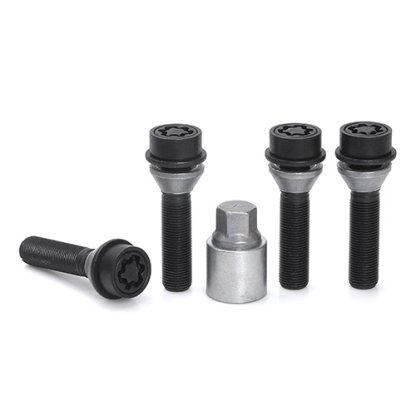 Pojistné šrouby M14x1,25x50 SICUSTAR BVN750VK černé pohyblivý kužel, klíč 17