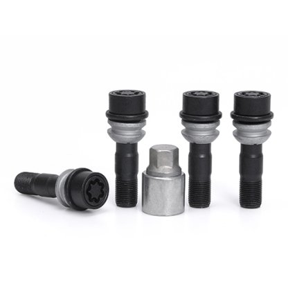 Pojistné šrouby M15x1,25x57 SICUSTAR BVNMB57 černé kulová R14, klíč 17