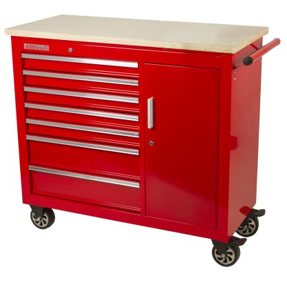 Pojízdný pracovní stůl / skříňka na nářadí s pracovní deskou - TBR-L4407E-X