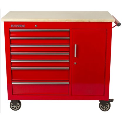 Pojízdný pracovní stůl / skříňka na nářadí s pracovní deskou - TBR-L4407E-X