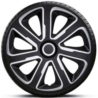 Poklice 13" LIVORNO CARBON SILVER BLACK