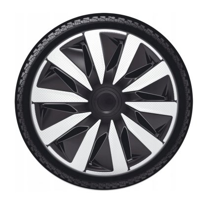 Poklice 14" LAZIO CARBON SILVER BLACK
