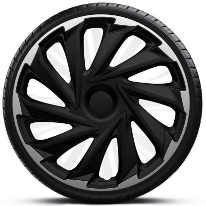 Poklice 14" MISANO BLACK SILVER