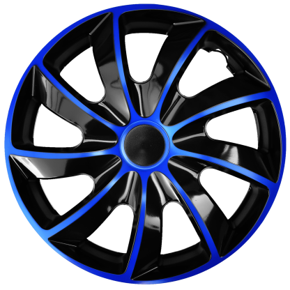 Poklice 14" QUAD BICOLOR BLACK/BLUE