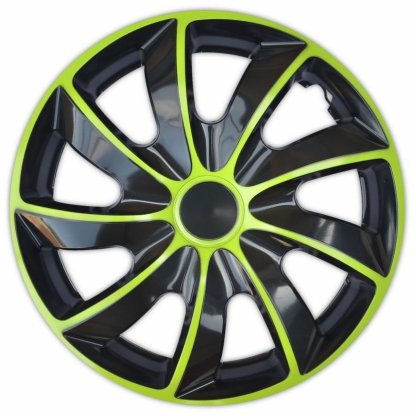 Poklice 14" QUAD BICOLOR BLACK/GREEN
