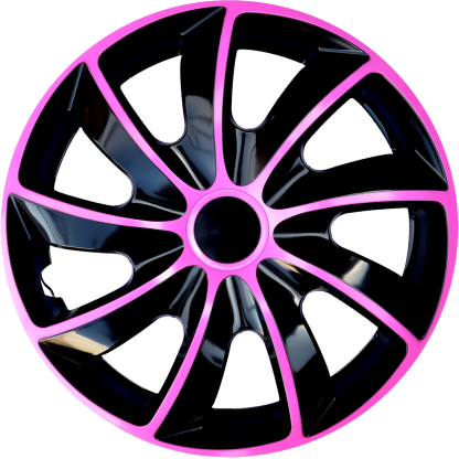 Poklice 14" QUAD BICOLOR BLACK/PINK