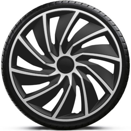 Poklice 14" TURBO SILVER BLACK