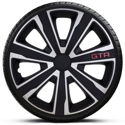Poklice 15" GTR CARBON SILVER/BLACK