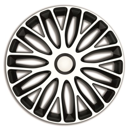 Poklice 15" MUGELLO WHITE BLACK
