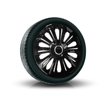 Poklice 15" STRONG BLACK Lesklé