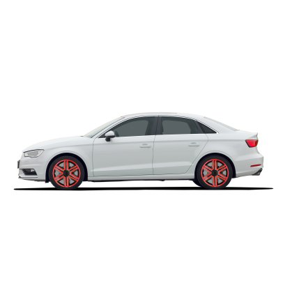Poklice 16" ACTION doublecolor red - black