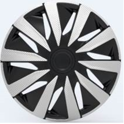 Poklice 16" LAZIO CARBON SILVER/BLACK