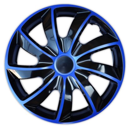 Poklice 16" QUAD BICOLOR BLACK/BLUE