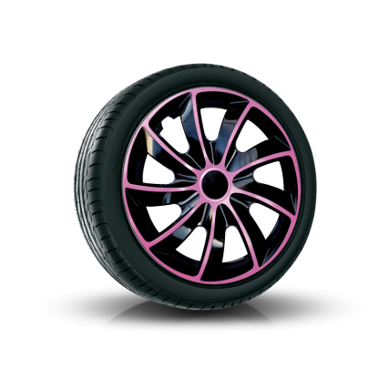 Poklice 16" QUAD BICOLOR BLACK/PINK