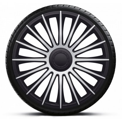 Poklice 17" AUSTIN SILVER BLACK