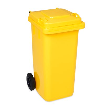 Popelnice plastová 120L žlutá