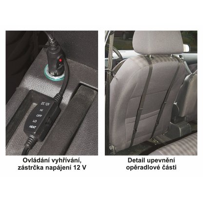 Potah sedadla vyhřívaný 12V TEDDY, 04121
