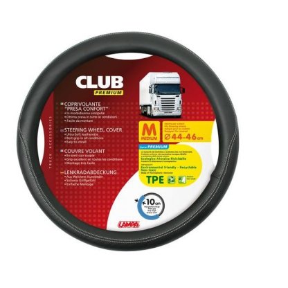 Potah volantu CLUB M 44-46cm, š.10cm černý, 98846