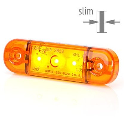 Poziční boční světlo, 12V-24V, LED, W97.1