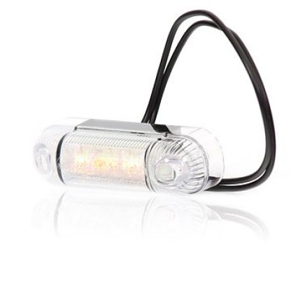 Poziční boční světlo oranžové 12V-24V, 3x LED W61