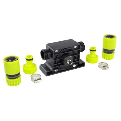 Přečerpávací pumpička poháněná vrtačkou, 3/4" přípojky + 2 1/2" adaptéry, 86867