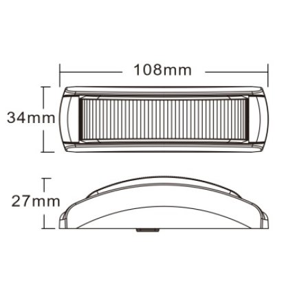 PREDATOR 4x3W LED, 12-24V, modrý, ECE R65