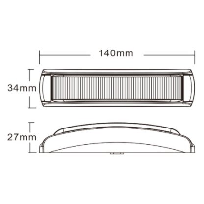 PREDATOR 6x3W LED, 12-24V, modrý, ECE R65
