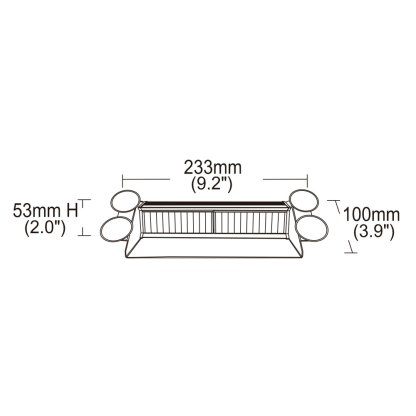 PREDATOR LED vnitřní, 8x3W, 12-24V, oranžový, 233mm