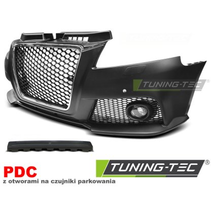 Přední nárazník AUDI A3 8P 08-12 RS style chrom černá PDC