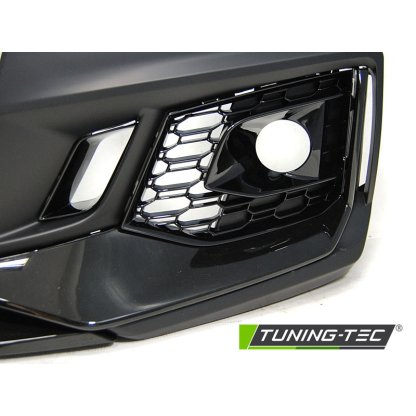 Přední nárazník AUDI A4 B9 15-19 RS4 style černá lesklá PDC