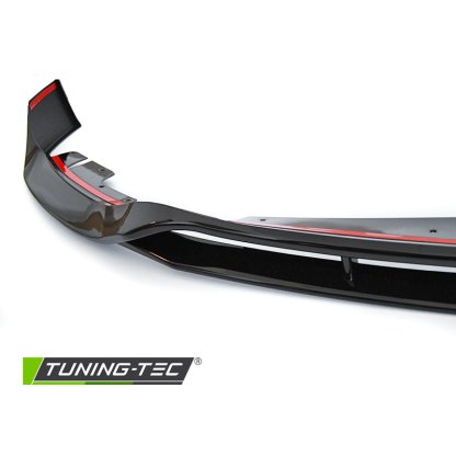 Přední spoiler-lippa pro BMW G30 G31 LCI 20- sport style - černý lesk